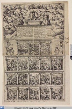 La Pompe Funèbre de Charles III., Duc de Lorrain, Titelblatt, unteres Blatt