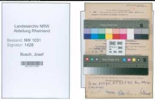 Entnazifizierung Josef Busch , geb. 00.00.0000 (Lehrer)