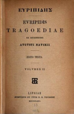 Euripidis Tragoediae. 2