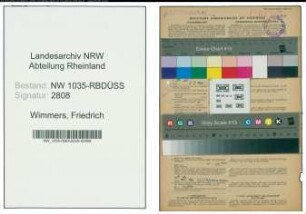 Entnazifizierung Friedrich Wimmers , geb. 23.06.1901 (Buchhalter)
