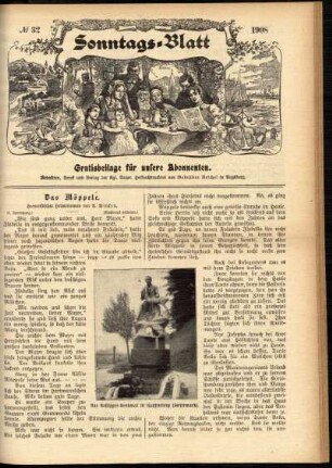 Ausgabe vom Sonntag, den 09. August 1908.