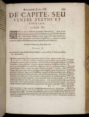 De Capite, Seu Ventre Tertio Et Supremo. Liber III.