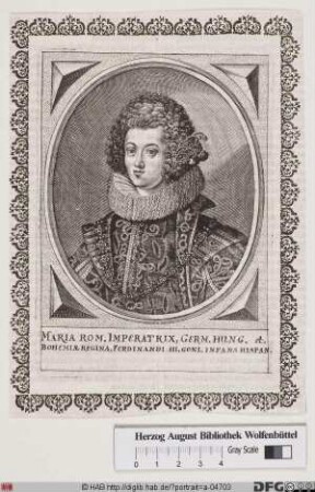 Bildnis Maria Anna, römisch-deutsche Kaiserin, geb. Infantin von Spanien