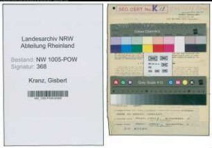 Entnazifizierung Gisbert Kranz , geb. 09.02.1921 (Studienrat)