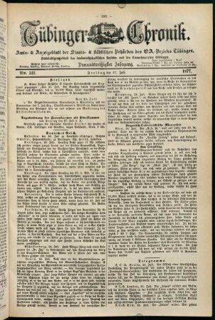 585-600, 27. Juli (Nro. 142) - 31. Juli (Nro. 145)