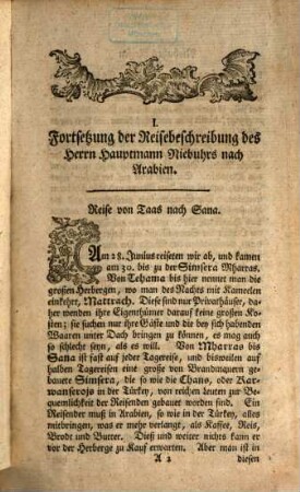 Sammlung der besten und neuesten Reisebeschreibungen in einem ausführlichen Auszuge : Worinnen eine genaue Nachricht von der Religion, Regierungsverfassung, Handlung, Sitten, natürlichen Geschichte und andern merkwürdigen Dingen verschiedener Länder und Völker gegeben wird ; Aus verschiedenen Sprachen zusammen getragen, 18