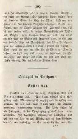 Lustspiel in Cuxhaven