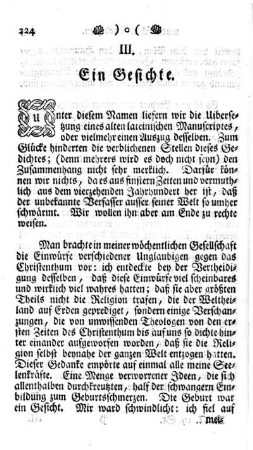 Ein Gesichte