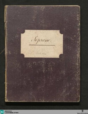Zweites Requiem in D : für vier Singstimmen, zwei Violinen, Viola Contrabass und Orgel obligat, zwei Clarinetten, eine Floete, zwei Hörner, zwei Trompeten und Paucken ad libitum