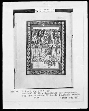 Evangeliar — Abendmahl, Folio 141verso
