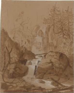 Gärtner, Friedrich von; Landschaftsstudie - Studie