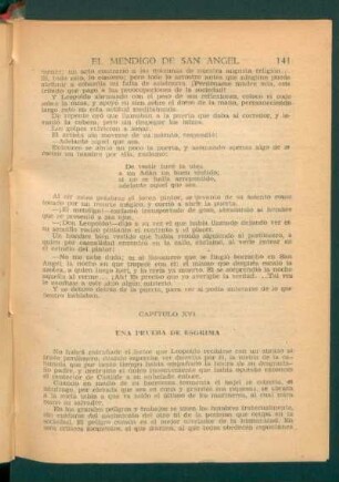 Capítulo XVI - Una prueba de esgrima