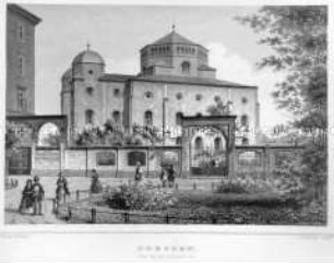Neue Synagoge in Dresden - (Blatt einer Serie)
