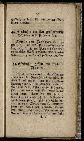 45. Eierkuchen gefüllt mit frischen Pflaumen.