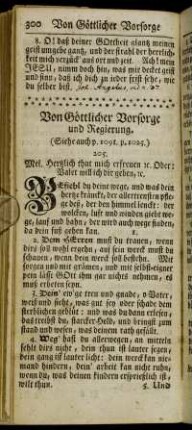 (XX.) Von Göttlicher Vorsorge und Regierung.