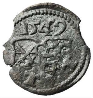 Münze, 3 Pfennig, 1549