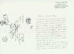 Brief von Pieter Bleeker