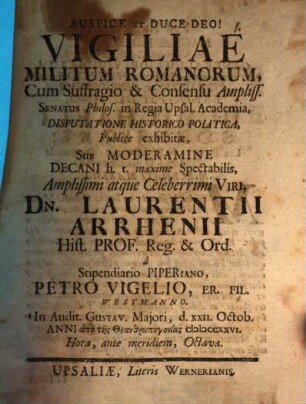 Vigiliae militum Romanorum