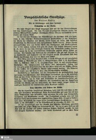 Vorgeschichtliche Streifzüge