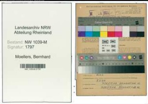 Entnazifizierung Bernhard Moellers , geb. 20.10.1886 (Kaufmann)