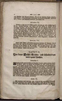 Caput II. Von denen Wechsel-Briefen / und besonders von denen eigenen Wechseln.