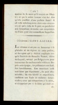 (Ci-devant) Saint-Lazare.