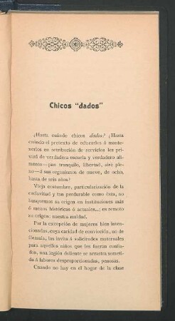 Chicos "dados".