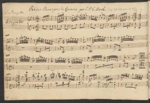▼ Petites pieces pour le clavecin (C. P. E. Bach)