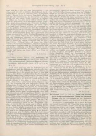 137-138 [Rezension] Linsenmayr, Ant., Entwicklung der kirchlichen Fastendisziplin bis zum Konzil von Nicäa