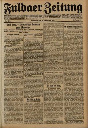 Ausgabe vom Mittwoch, den 03. November 1915.