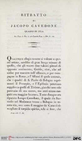 Ritratto di Jacopo Cavedone