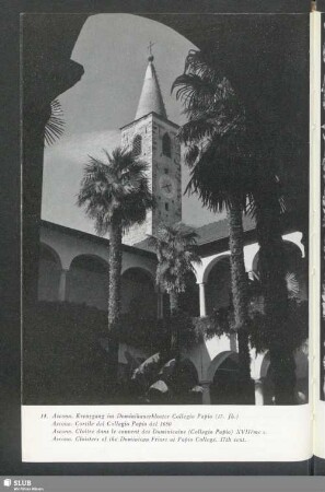 Ascona. Kreuzgang im Dominikanerkloster Collegio Papio (17. Jh)