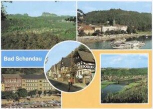 Bad Schandau. Ortsansichten, Ansichtskarte