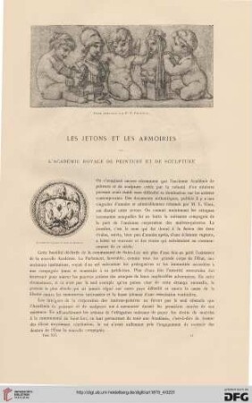 5: Les jetons et les armoiries de l'Académie royale de peinture et de sculpture