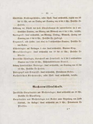 11-13, Rechtswissenschaft