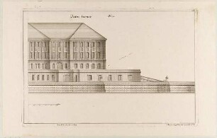 Seitenfassade eines fortifizierten Bergschlosses