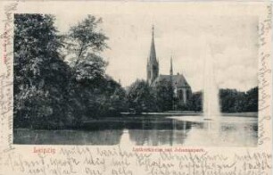 Leipzig: Lutherkirche mit Johannapark