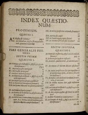 Index Quæstionum.