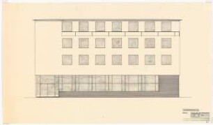 Zoologisches Institut und Isotopen-Labor der Universität Köln: Universitätsgebäude: Straßenansicht 1:50