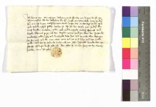 Hans von Münchingen: Dienstgeld; aufgedr. Siegel.