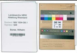 Entnazifizierung Wilhelm Bunse , geb. 09.02.1884 (Werkmeister)