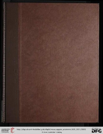 3: Revue de l'Egypte ancienne