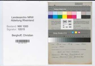 Entnazifizierung Christian Berghoff, geb. 22.03.1912 (Techn.Angest.)