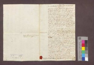 Testament des Basler Domdekans Graf Franz Sigmund Josef Wicka von Wickburg und Reinegg.
