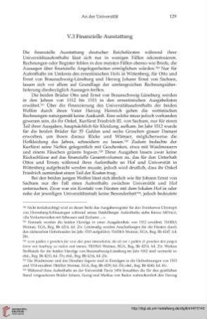 V.3 Finanzielle Ausstattung