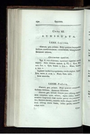 ORDO III. Synistata.