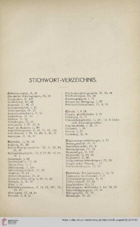 Stichwort-Verzeichnis