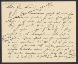 Brief an Ludwig Oppenheim und Mainzer Liedertafel und Damengesangverein : o.D. [hs. Anmerkung "ges. 28/11" ohne Jahresangabe]