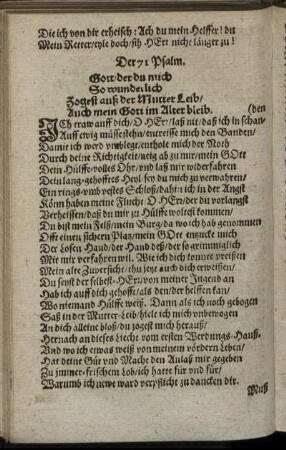 Der 71. Psalm. - Der 80. Psalm.