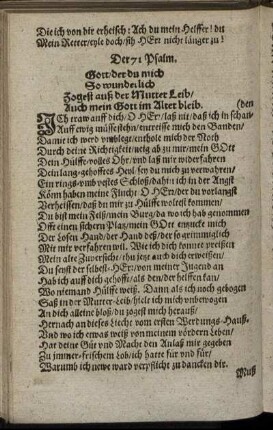 Der 71. Psalm. - Der 80. Psalm.